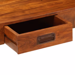 vidaXL Solid Wood Acacia Desk Honey Finish 110x50x76 cm Computer Writing Table - Additional view 6