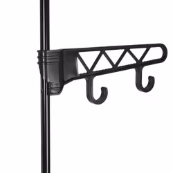 vidaXL Clothes Rack Steel and Non-woven Fabric 55x28.5x175cm Black Coat Stand - Additional view 5