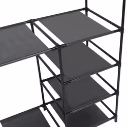 vidaXL Clothes Rack Steel and Non-woven Fabric 87x44x158cm Black Coat Stand - Additional view 4
