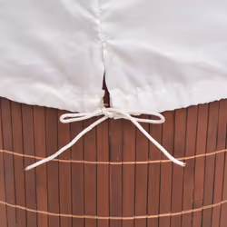 Laundry Hamper Basket Bamboo Washing Clothes Bin Storage 3 Shapes Natural/Brown - brown - Additional view 4