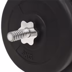 vidaXL Barbell Set 30kg Curl Bar Weight Plate Gym Training Exercise Equipment