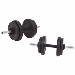 vidaXL Barbell and Dumbbell Set 30kg Free Weight Plate Disc Training Lifting - Additional view 5