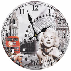 vidaXL Vintage Wall Clock Office Living Room Timer Decorative Hanging Clock