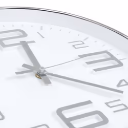 vidaXL Wall Clock 30cm Silver Home Office Living Room Timer Decoration Decor