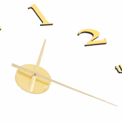 vidaXL 3D Wall Clock Modern Design 100cm XXL Gold Home Office Analog Timer - Additional view 4