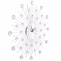 vidaXL Wall Clock with Quartz Movement Modern Design 50cm Home Timer Decor