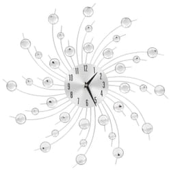 vidaXL Wall Clock with Quartz Movement Modern Design 50cm Home Timer Decor