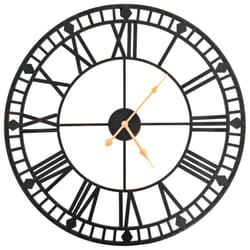 vidaXL Vintage Wall Clock with Quartz Movement Metal 60cm XXL Home Timer Decor
