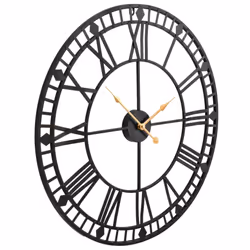 vidaXL Vintage Wall Clock with Quartz Movement Metal 60cm XXL Home Timer Decor