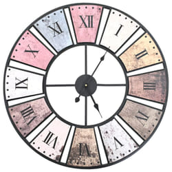 vidaXL Vintage Wall Clock with Quartz Movement 60cm XXL Analog Timer Decor
