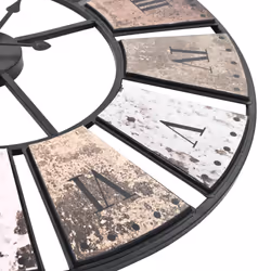 vidaXL Vintage Wall Clock with Quartz Movement 60cm XXL Analog Timer Decor - Additional view 4