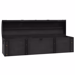 vidaXL Solid Wood Storage Chest Vintage Style 120x30x40cm Cabinet Locker Box - Additional view 4