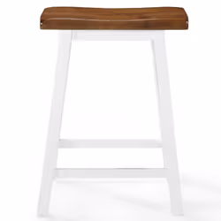 vidaXL 2x Solid Wood Bar Stools 45x23x60cm Kitchen Furniture Chairs Seats