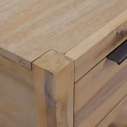 vidaXL Solid Wood Acacia Nightstand with Drawer Bedside End Table Cabinet - Additional view 5