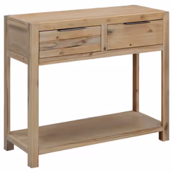 vidaXL Solid Wood Acacia Console Table Side End Hall Entrance Entryway Desk