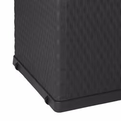 vidaXL Garden Storage Box Anthracite PP Rattan Patio Outdoor Case Furniture - Additional view 7