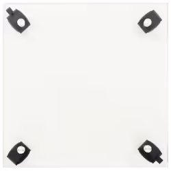 vidaXL 2x Plant Rollers Tempered Glass 35x35cm Square Holder Carrier Pot Base