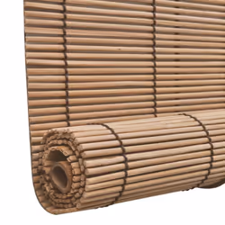 vidaXL Roller Blind Bamboo 100x220cm Brown Home Window Curtain Shade Cover