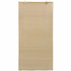 vidaXL Roller Blind Bamboo 150x160cm Natural Home Window Curtain Shade Cover