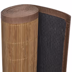 vidaXL Rug Bamboo 100x160cm Brown Office Home Living Room Flooring Carpet Mat - Additional view 4
