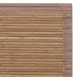 vidaXL Rug Bamboo 100x160cm Brown Office Home Living Room Flooring Carpet Mat - Additional view 5