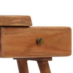 vidaXL Solid Acacia Wood Bedside Table 45x32x55cm Bedroom Nightstand Cabinet - Additional view 5