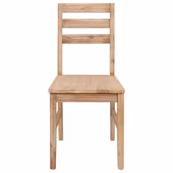vidaXL 2x Solid Wood Acacia Dining Chairs Home Kitchen Dinner Furniture Seat