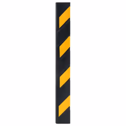 vidaXL 10x Reflective Corner Guards Rubber 80cm Protector Safety Wall Guard