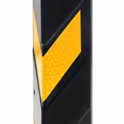 vidaXL 10x Reflective Corner Guards Rubber 80cm Protector Safety Wall Guard