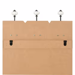vidaXL Wall-mounted Coat Rack with 6 Hooks 120x40cm FAMILY Board Hanger Holder - Additional view 5
