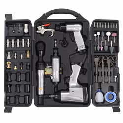 vidaXL 70 Piece Air Tool Kit Set Impact Ratchet Wrench Hammer Socket Adapter