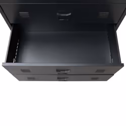 vidaXL Chest of Drawers Metal Industrial Style 78x40x93cm Black Cabinet Unit - Additional view 6