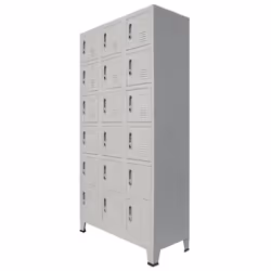 vidaXL Locker Cabinet with 18 Compartments Metal Home Indoor Storage Organiser