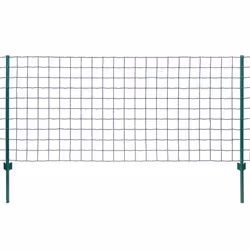 vidaXL Euro Fence Set 20x0.8m Steel Green Outdoor Garden Patio Wire Mesh Panel