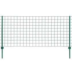 vidaXL Euro Fence Set 20x0.8m Steel Green Outdoor Garden Patio Wire Mesh Panel