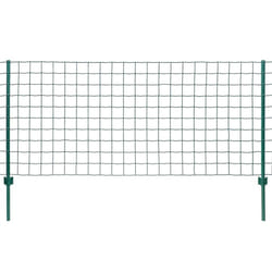 vidaXL Euro Fence Set 20x1.5m Steel Green Outdoor Garden Patio Wire Mesh Panel