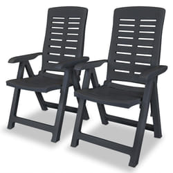 VidaXL 43897 outdoor chair Terrace Plastic Anthracite