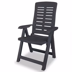 VidaXL 43897 outdoor chair Terrace Plastic Anthracite