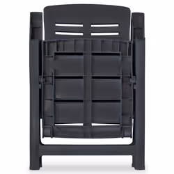 VidaXL 43897 outdoor chair Terrace Plastic Anthracite - Additional view 6