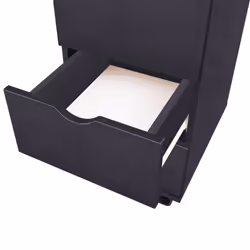 vidaXL Drawer Unit Black Home Storage Cabinet Organiser Nightstand Furniture - Additional view 4