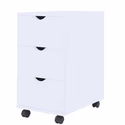 vidaXL Drawer Unit White Home Storage Cabinet Organiser Nightstand Furniture
