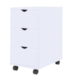 vidaXL Drawer Unit White Home Storage Cabinet Organiser Nightstand Furniture