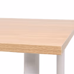 vidaXL Dining Table Oak and White Home Indoor Kitchen Dinner Desk Furniture - Additional view 3