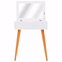 vidaXL Dressing Table with Mirror MDF 60x40x75cm Makeup Vanity Desk Furniture - Additional view 5