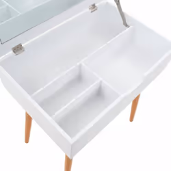 vidaXL Dressing Table with Mirror MDF 60x40x75cm Makeup Vanity Desk Furniture - Additional view 7