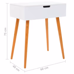 vidaXL Dressing Table with Mirror MDF 60x40x75cm Makeup Vanity Desk Furniture - Additional view 8