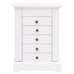 vidaXL Jewellry Case with Mirror MDF 25x13.5x34cm Holder Cabinet Storage Box - Additional view 2