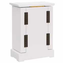 vidaXL Jewellry Case with Mirror MDF 25x13.5x34cm Holder Cabinet Storage Box - Additional view 4