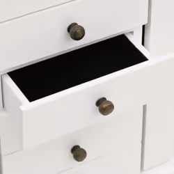 vidaXL Jewellry Case with Mirror MDF 25x13.5x34cm Holder Cabinet Storage Box - Additional view 8