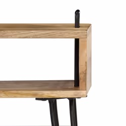 vidaXL Solid Mango Wood Bedside Table 40x34x47cm Bedroom Nightstand Furniture - Additional view 5